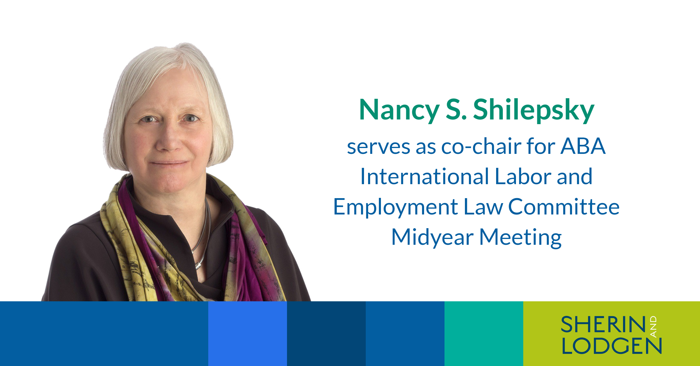 Nancy S. Shilepsky serves as cochair for ABA International Labor and